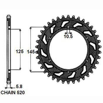1354145 Sunstar Auto part