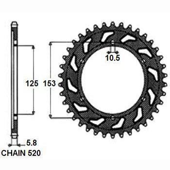 1356548 Sunstar Chain Pinion