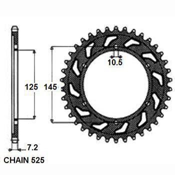 1454443 Sunstar Chain Pinion