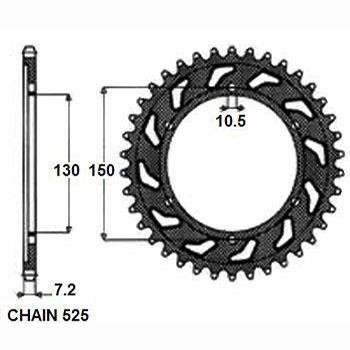 1459849 Sunstar Chain Pinion