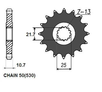 51917 Sunstar Chain Pinion