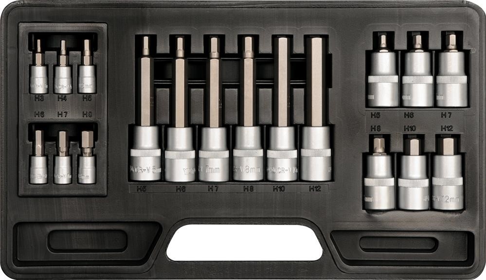 YT7752 Yato Bit socket set hex 18 cz