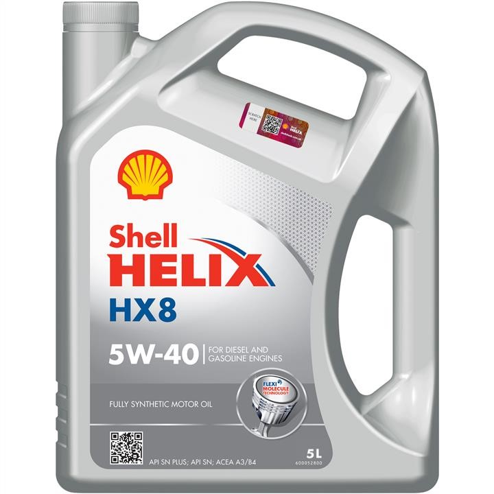 Shell SHELLHX85W405L Engine oil Shell Helix HX8 5W-40, 5L SHELLHX85W405L SHELLHX85W405L Shell Engine oil Shell Helix HX8 5W-40, 5L