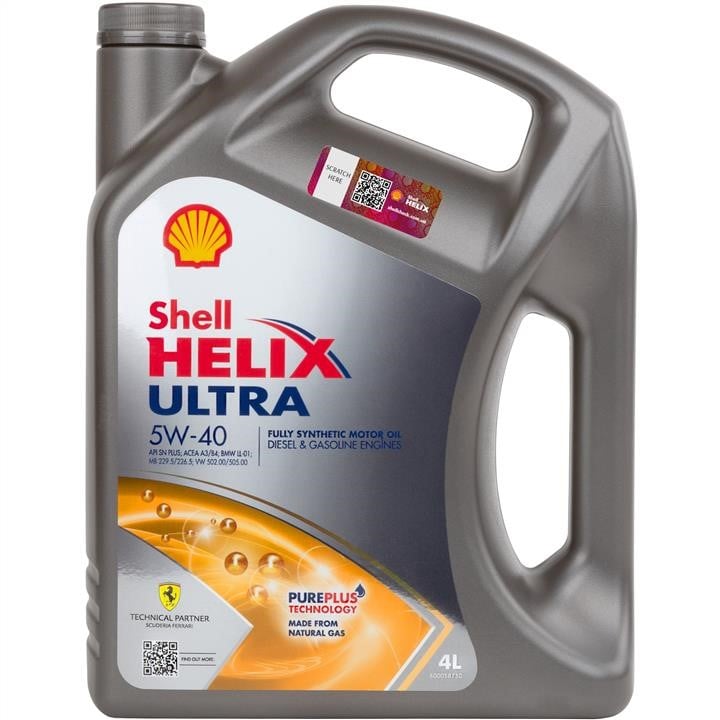 SHELLUL5W404L Shell Engine oil Shell Helix Ultra 5W-40, 4L