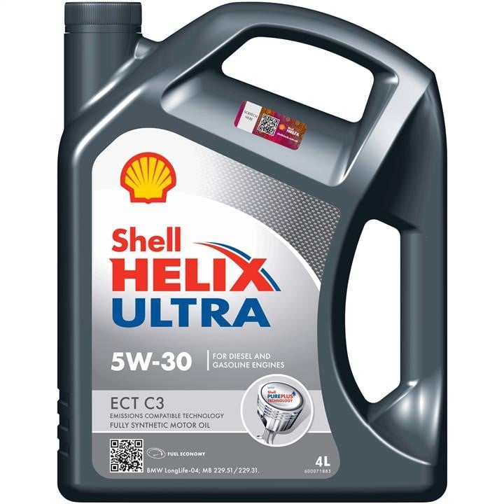SHELLULECT5W304L Shell Engine oil Shell Helix Ultra ECT 5W-30, 4L