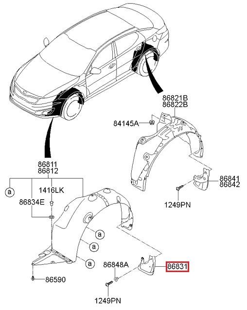 Buy Hyundai/Kia 86831 2T100 at a low price in United Arab Emirates!