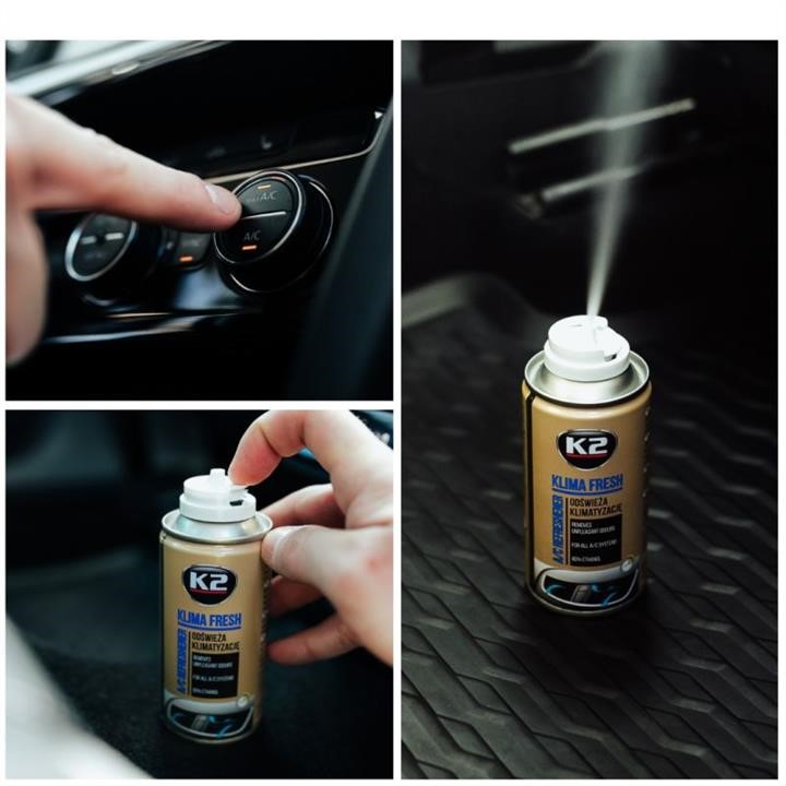 Air conditioning refresher spray K2 Klima Fresh New Car, 150 ml K2 K222NC