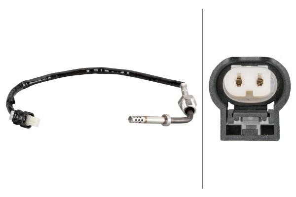 Exhaust temperature sensor Mercedes Sprinter: 6PT010376131 Hella Exhaust gas temperature sensor