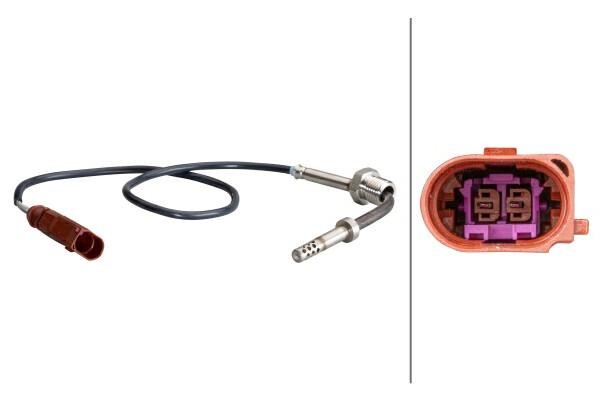 Exhaust temperature sensor Seat Altea: 6PT010376151 Hella Exhaust gas temperature sensor