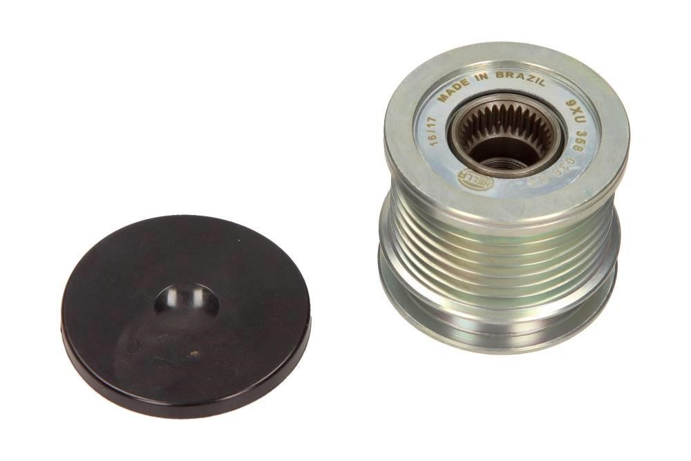 Overrunning alternator pulley Chrysler: 9XU358038851 Hella Freewheel clutch, alternator