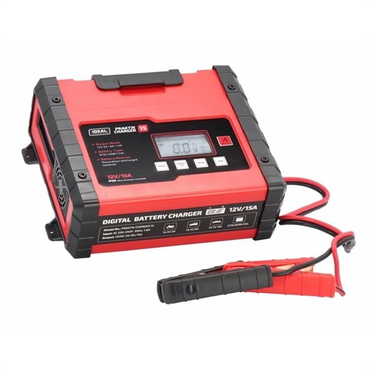 PCHARGE15 Ideal Charger IDEAL PRAKTIK CHARGER 15 LCD 12V, 10/300, charging current 15A