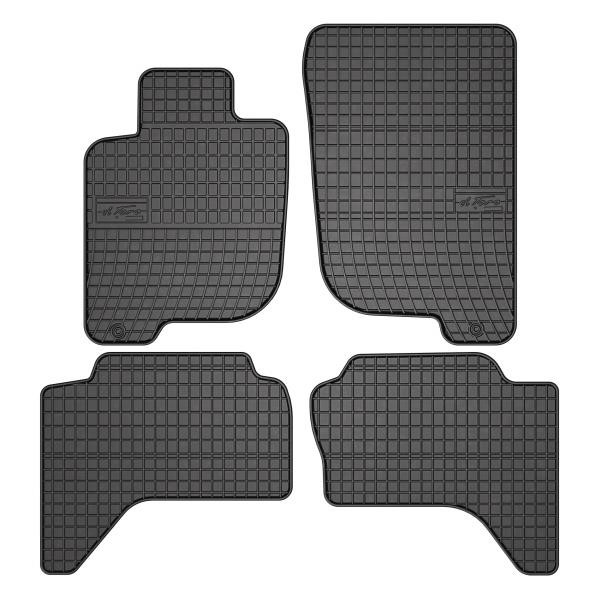 Car foot mats Mitsubishi: 0483 Frogum Interior mats Frogum rubber black for Mitsubishi L200 (2005-2015)