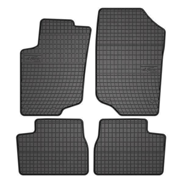 Interior mats Peugeot: 0631 Frogum Interior mats Frogum rubber black for Peugeot 207 (2006-2014)
