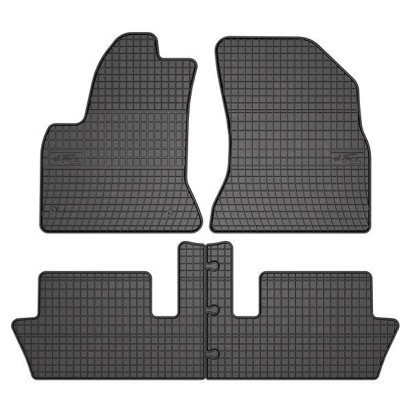 Car foot mats Citroen C4: 0636 Frogum Interior mats Frogum rubber black for Citroen C4 picasso (2006-2013)