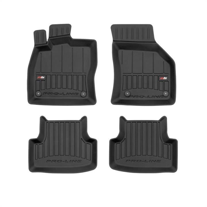 Car foot mats Seat: 3D407060 Frogum Interior mats Frogum rubber black for Seat Leon/ VW Golf (2012-),set