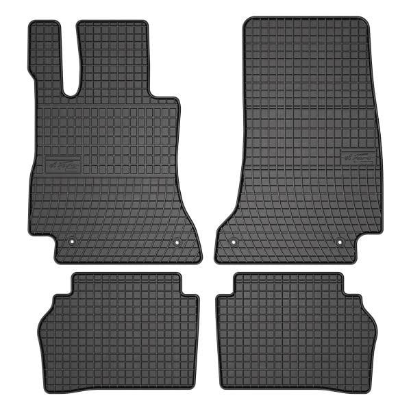 Car foot mats Mercedes E-Class: 401761 Frogum Interior mats Frogum rubber black for Mercedes E-class (2017-)