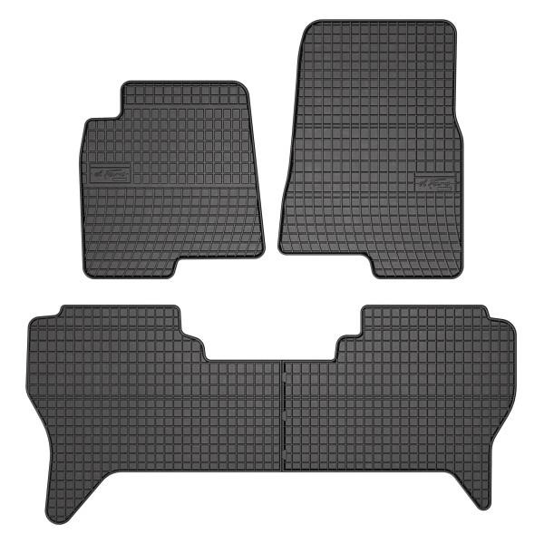 Car foot mats Mitsubishi: 546276 Frogum Interior mats Frogum rubber black for Mitsubishi Pajero (1999-2006)