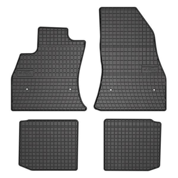 Car foot mats Fiat: 547365 Frogum Interior mats Frogum rubber black for Fiat 500l (2013-)