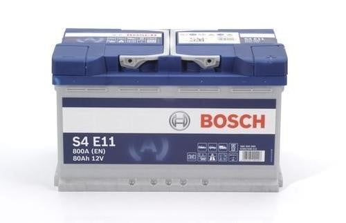 Accumulator battery Audi Q5: 0092S4E111 Bosch Battery Bosch S4 EFB 12V 80Ah 600A(EN) R+