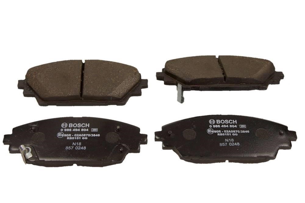 Brake spare parts Mazda 3: 0986494804 Bosch Brake pad set