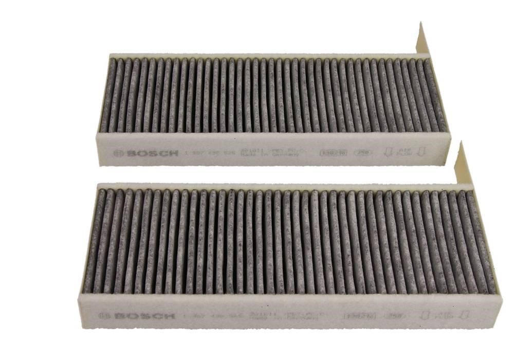 AC filter Citroen C5 X: 1987435525 Bosch Cabin filter with activated carbon