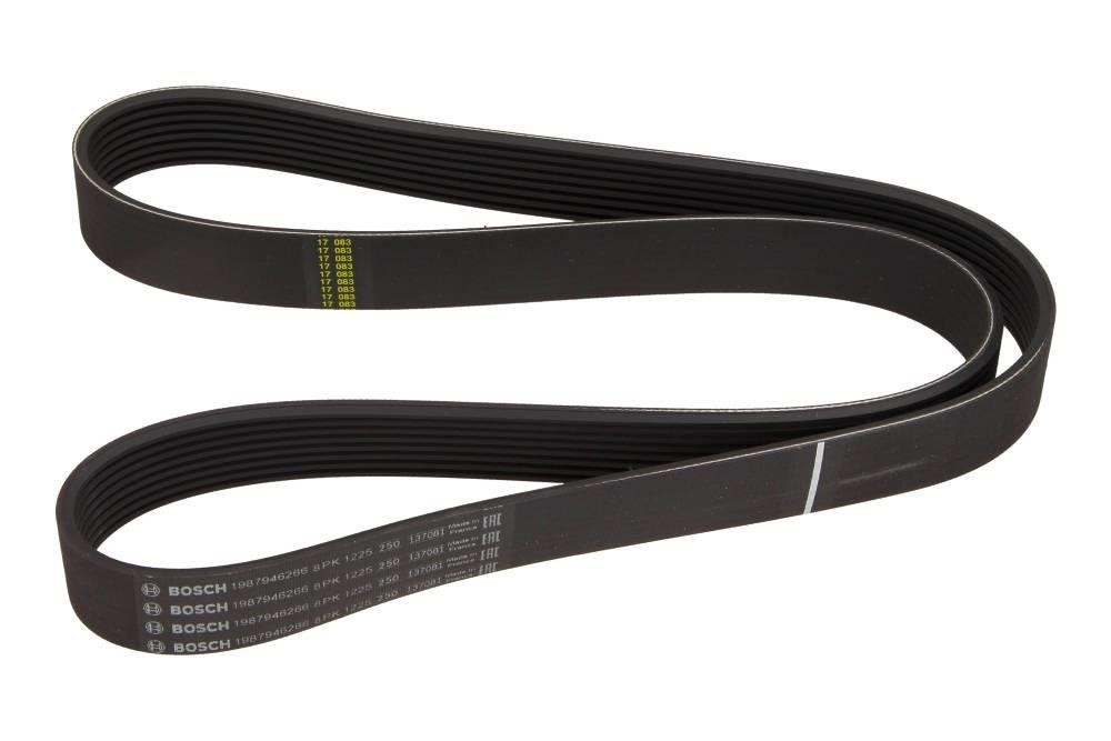 Aux belt Mazda: 1987946266 Bosch Poly-V belt 8PK1225