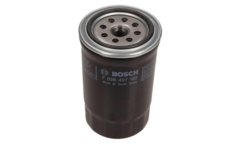 Oil filter Hyundai: F026407187 Bosch Oil Filter