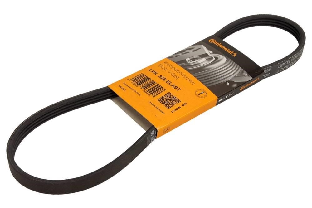 Aux belt Subaru Forester: 4PK826ELAST Contitech Poly-V belt 4PK826