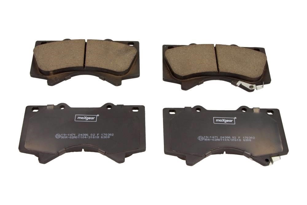 Brake system parts Toyota Sequoia: 191471 Maxgear Brake pad set