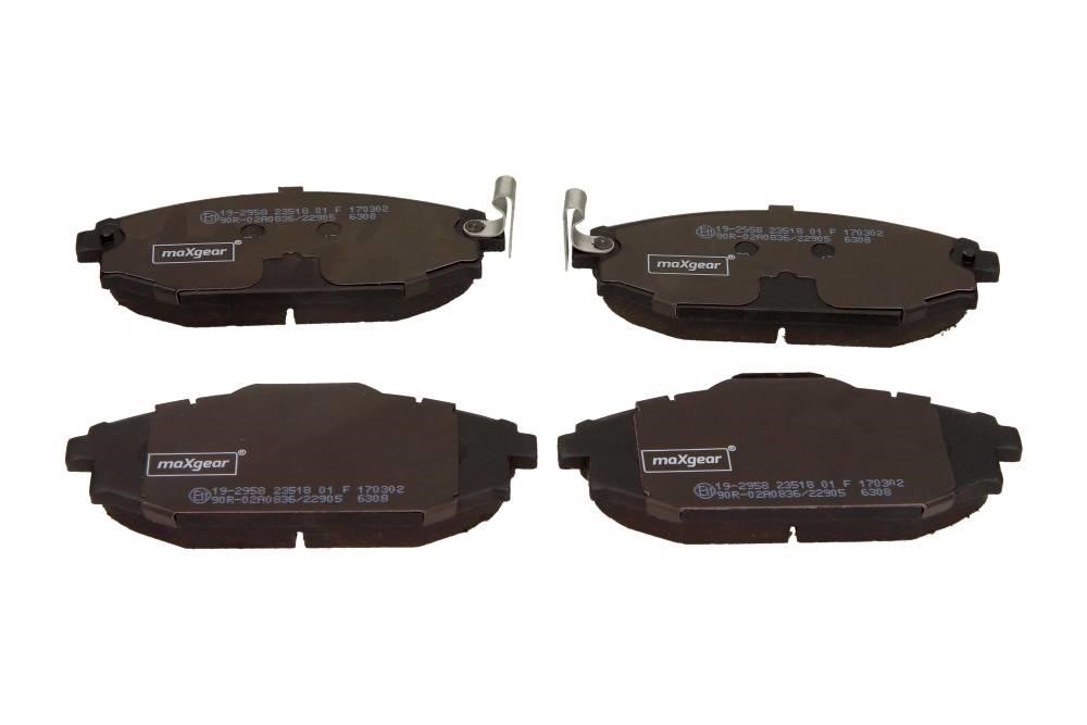 Brake pad kit Hyundai Galloper: 192958 Maxgear Brake pad set
