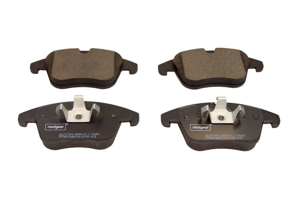 Brake pad kit Jaguar XF: 192974 Maxgear Front disc brake pads, set
