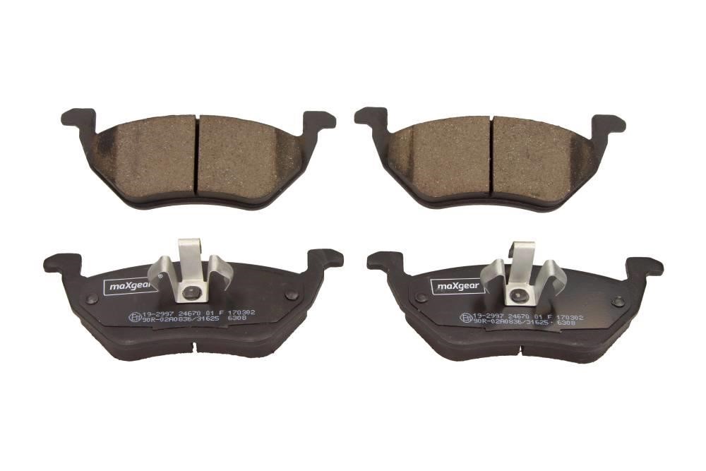 Brake pad kit Mazda Tribute: 192997 Maxgear Rear brake pad set
