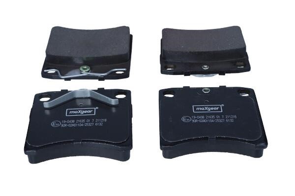 Maxgear 19-0438 Brake pad set 190438 190438 Maxgear Brake pad set