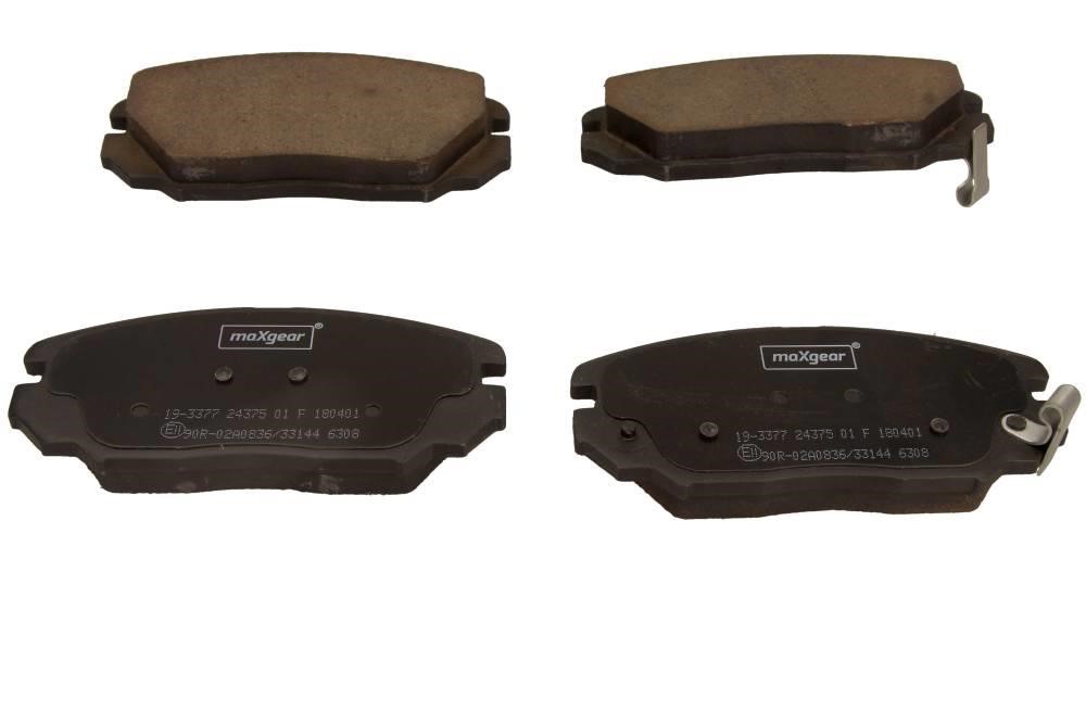 Disc brake pad set KIA Magentis (Kia Magentis): 193377 Maxgear Front disc brake pads, set