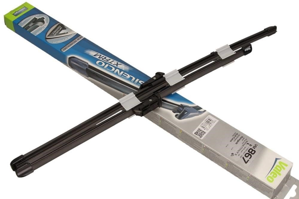 577867 Valeo Frameless Wiper Blades Set Valeo Silencio Flat 550/500