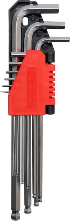 YT0506 Yato Hex key set, long, ball-shaped end 1,5-10 mm 9 pcs