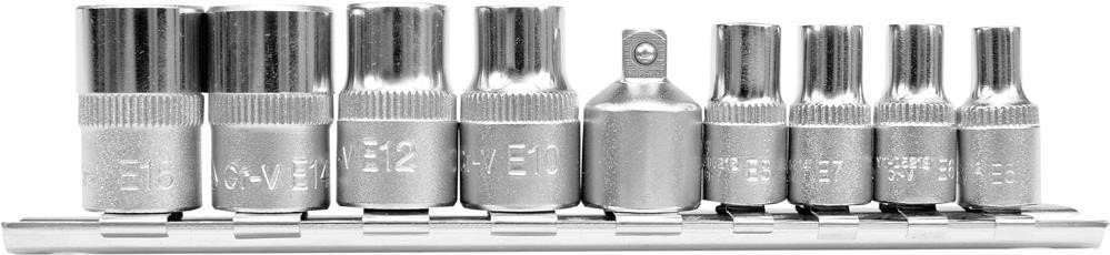 YT0520 Yato Torx socket set e5-e16, 9 pcs