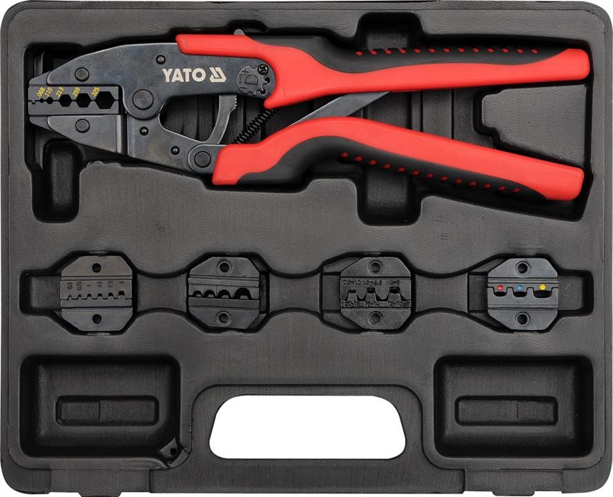 YT2245 Yato Quick interchangeable ratchet crimper set, 6 pcs