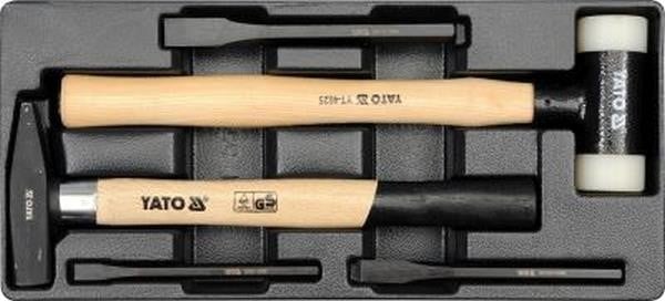 YT5540 Yato Hammer and chisel set for service trolley 5 pcs.