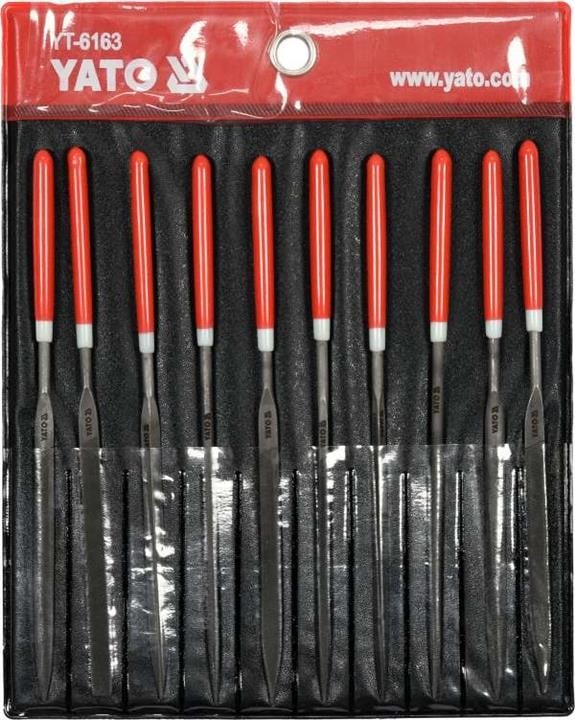 YT6163 Yato Needle file set 10pcs 3x140x65mm
