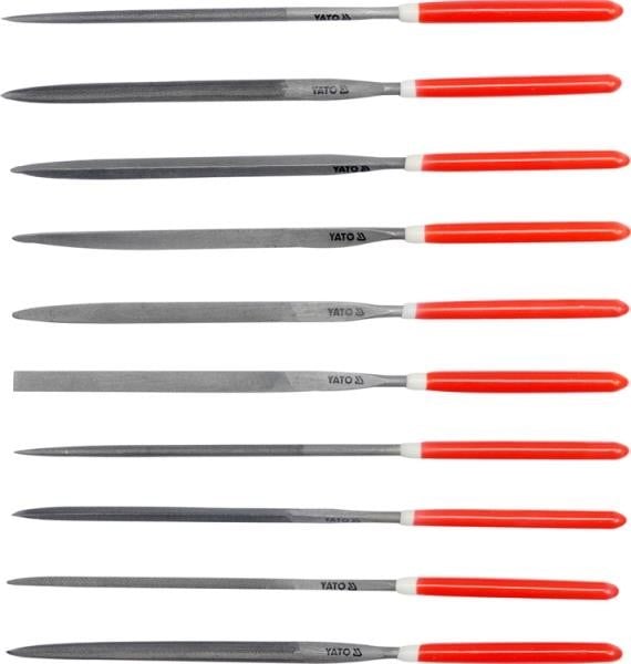 YT6165 Yato Needle file set 10pcs 5x180x85mm