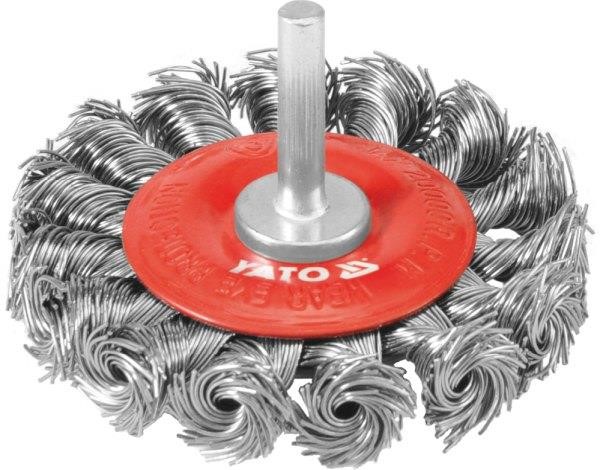 YT4759 Yato Circular brush with shaft, twist steel wire