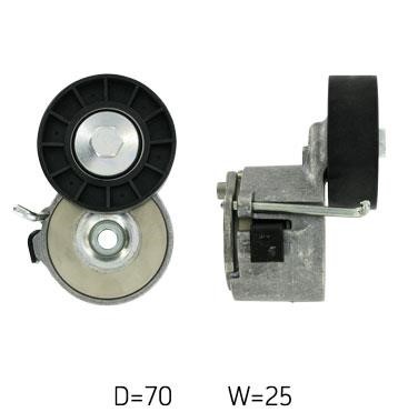 Idler tensioner pulley Iveco: VKMCV52013 SKF Drive belt tensioner pulley