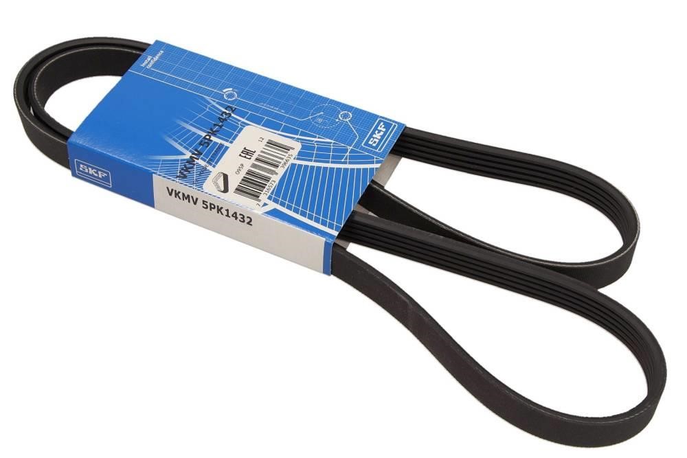 Aux belt Skoda Superb: VKMV5PK1432 SKF Poly-V belt 5PK1432