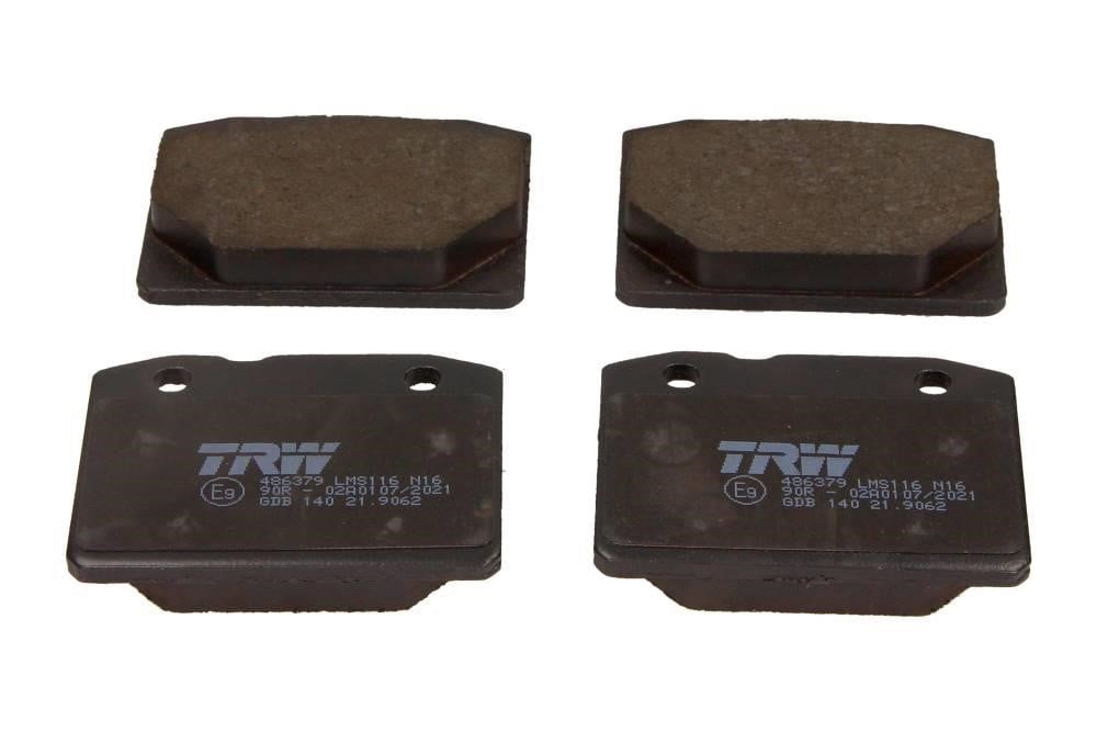 Brake pad kit Lada 2104: GDB140 TRW TRW COTEC brake pad set