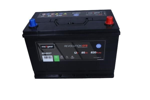Accumulator battery Mazda 6: 850027 Maxgear Battery Maxgear 12V 85AH 820A(EN) R+