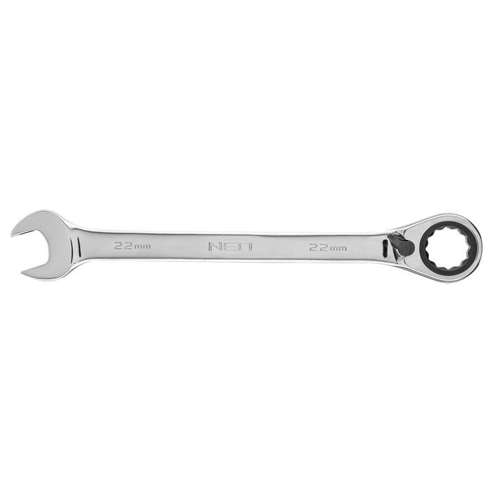 09334 Neo Tools Combination spanner with ratchet 22 mm