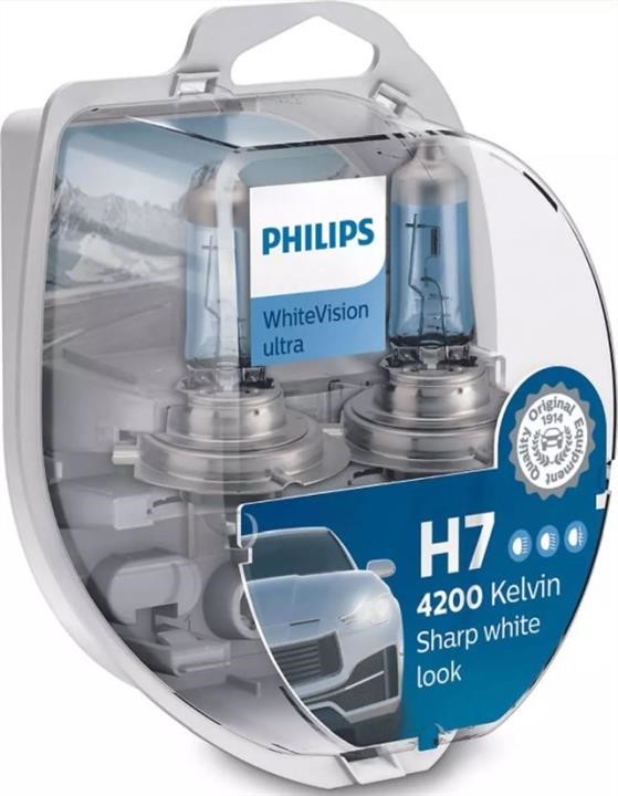 Car bulbs Opel Corsa D (S07) Hatchback: 12972WVUSM Philips Halogen lamp Philips Whitevision Ultra 12V H7 55W