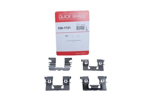 Rear brake pad fitting kit Nissan: 1091721 Quick brake Brake pad spring