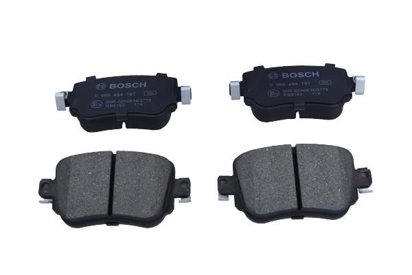 Disc brake pad set Audi A1 Sportback: 0986494797 Bosch Rear brake pads without sensors, set
